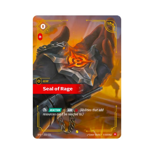 Seal of Rage (SFD - 222) - Cards Beyond