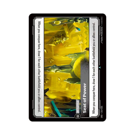 Seat of Power (SFD - 217) - Cards Beyond