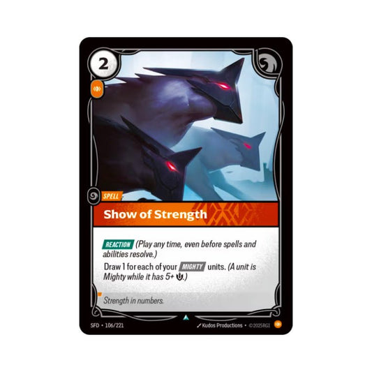 Show of Strength (SFD - 106) - Cards Beyond