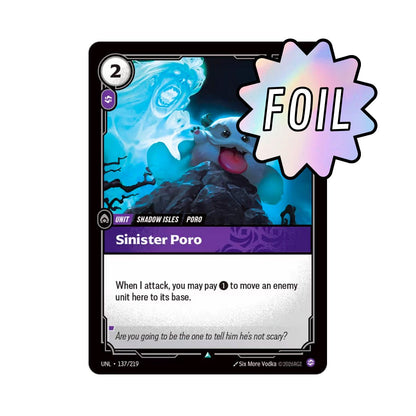 Sinister Poro (UNL - 137) - Cards Beyond