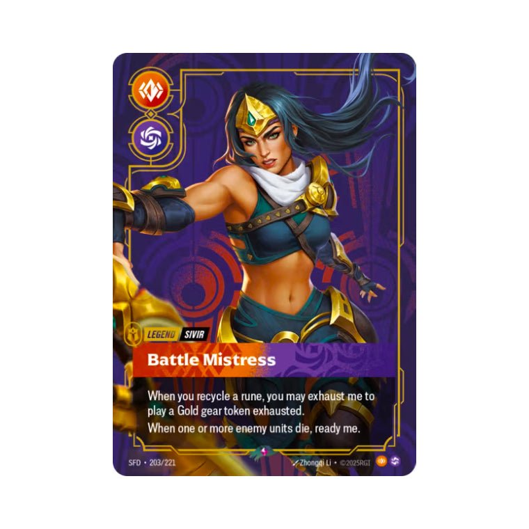 Riftbound | Sivir - Battle Mistress (SFD-203) – Cards Beyond