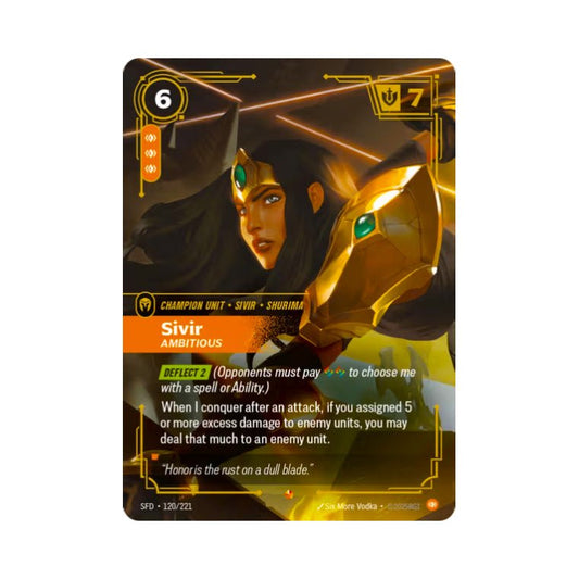 Sivir - Ambitious (SFD - 120) - Cards Beyond