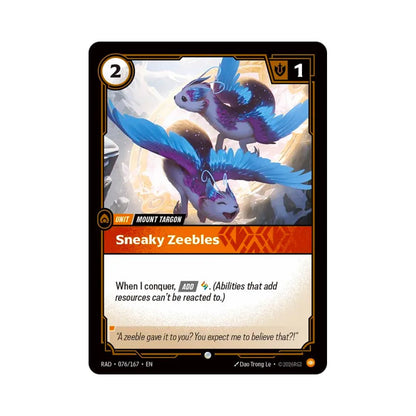 Sneaky Zeebles (RAD-076) - Cards Beyond