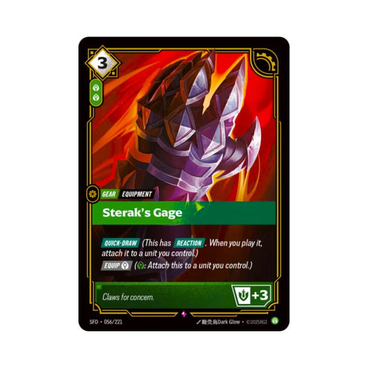 Sterak's Gage (SFD - 056) - Cards Beyond