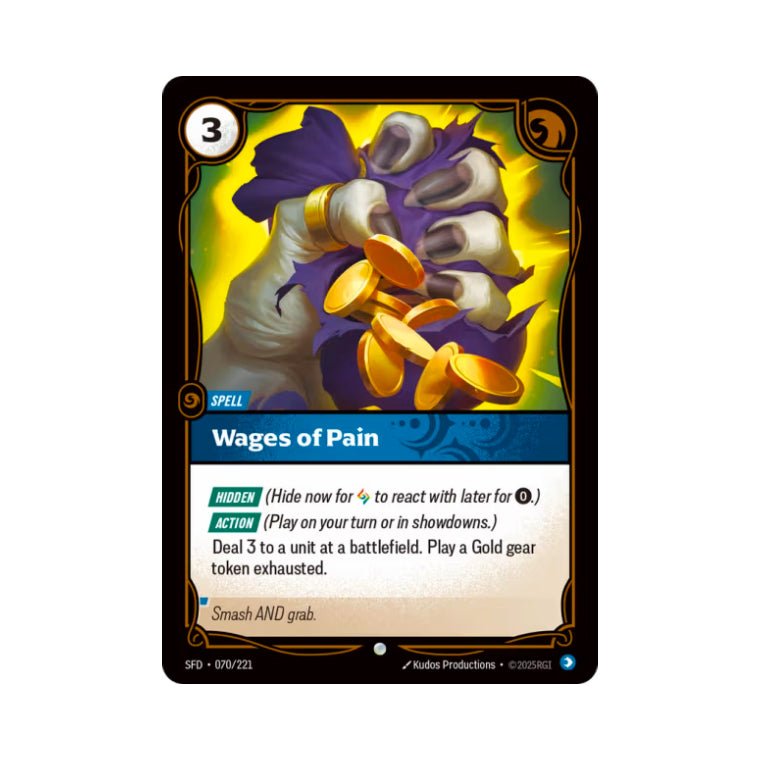 Wages of Pain (SFD - 070) - Cards Beyond