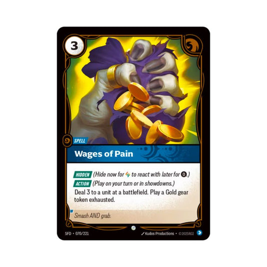 Wages of Pain (SFD - 070) - Cards Beyond