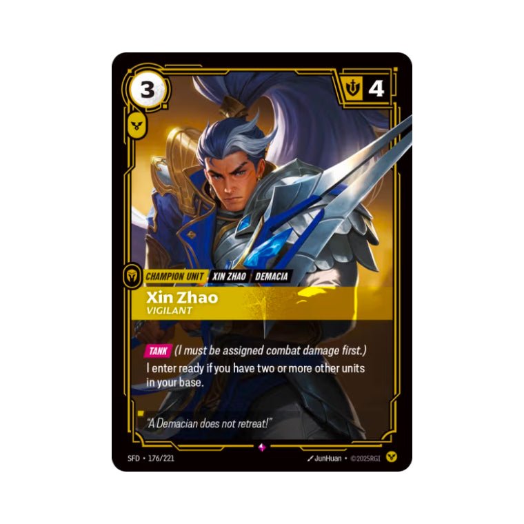 Xin Zhao - Vigilant (SFD - 176) - Cards Beyond