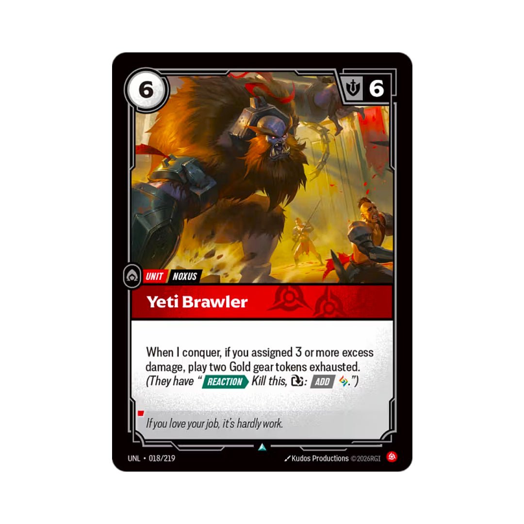 Yeti Brawler (UNL - 018) - Cards Beyond