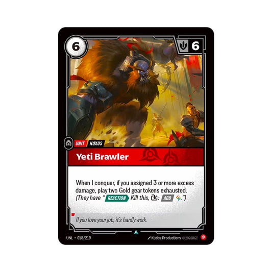 Yeti Brawler (UNL - 018) - Cards Beyond