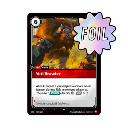 Yeti Brawler (UNL - 018) - Cards Beyond