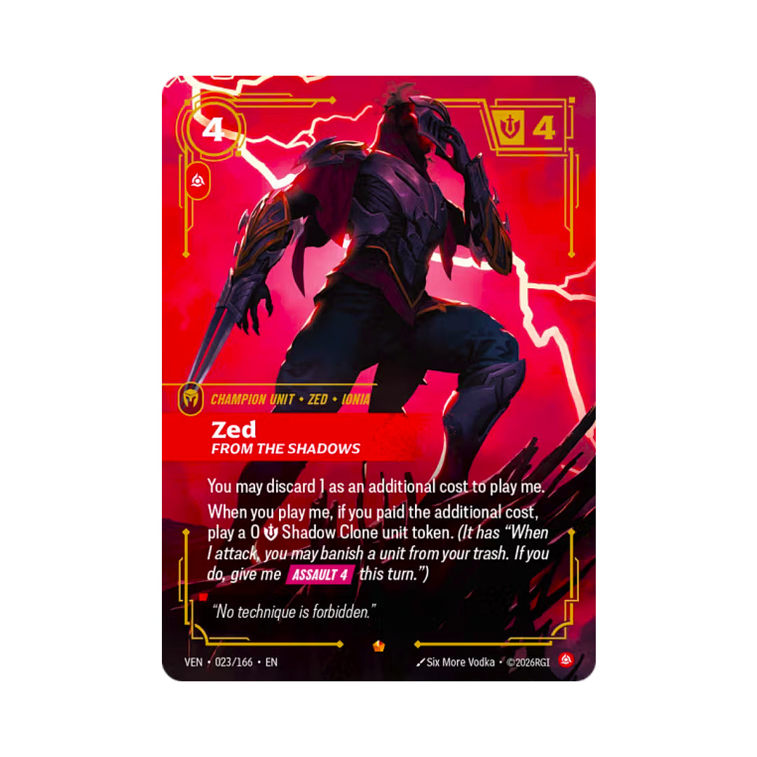 Zed - From the Shadows (VEN-023)