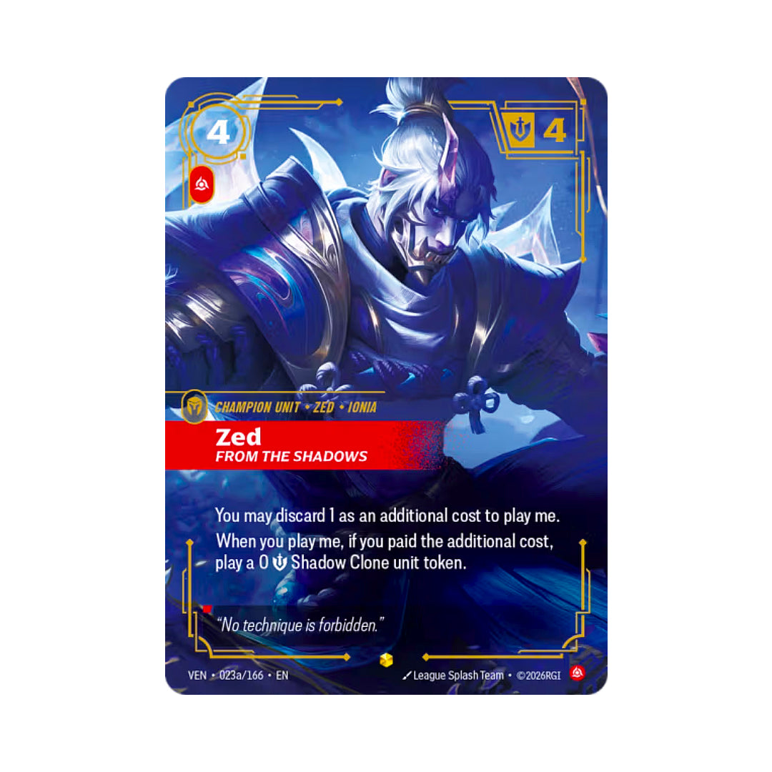 Zed - From the Shadows (VEN-023a)